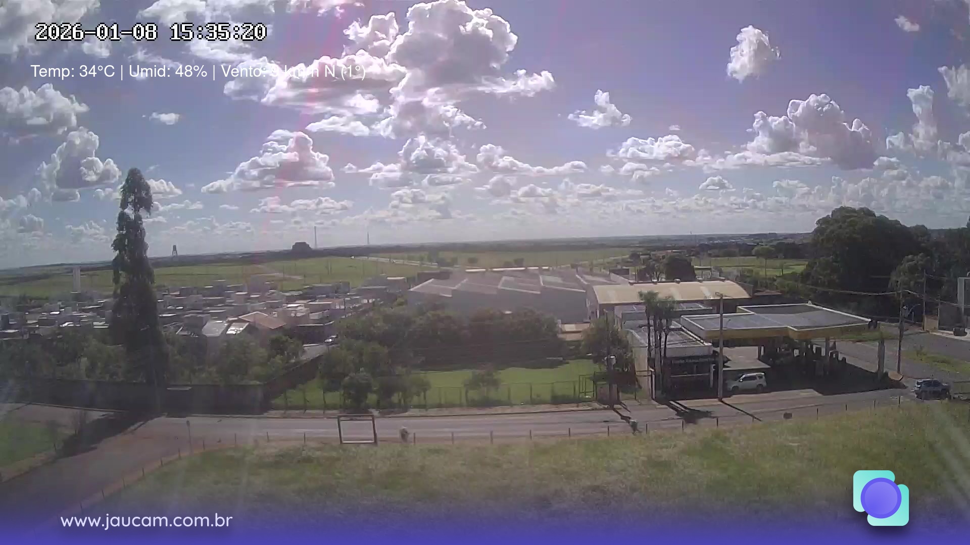 Clique para assistir ao vivo Câmera ao vivo Jaú/SP - centro