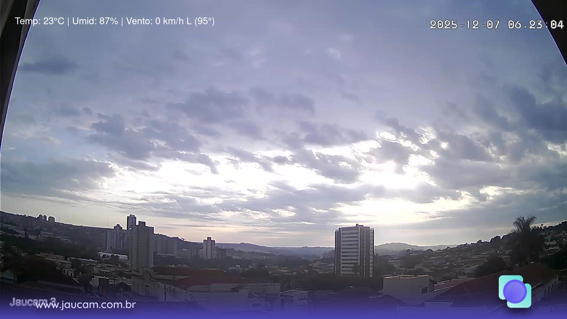 Câmera ao vivo Jaú/SP - região central